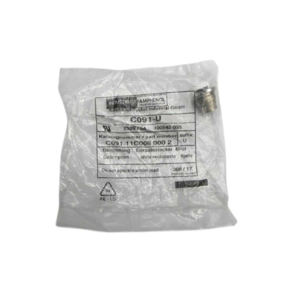 AMPHENOL C091 11C006 000 2 250V 5A NSMP