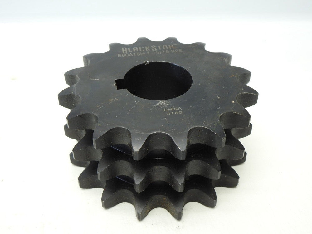 BlackStar E80A16H 1 15/16 Triple Strand Sprocket 16 Teeth, 4160 - BULK NEW