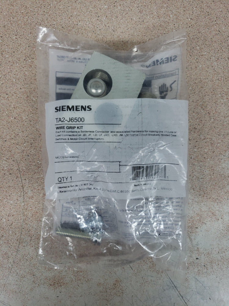 SIEMENS ITE TA2-J6500 CU7AL JD JF LD Circuit Breaker Lug Terminal TA2J6500