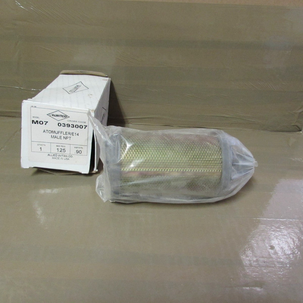 ALWITCO, 0393007, ATOMUFFLER/E14 MALE NPT, NIB! MAKE OFFER!