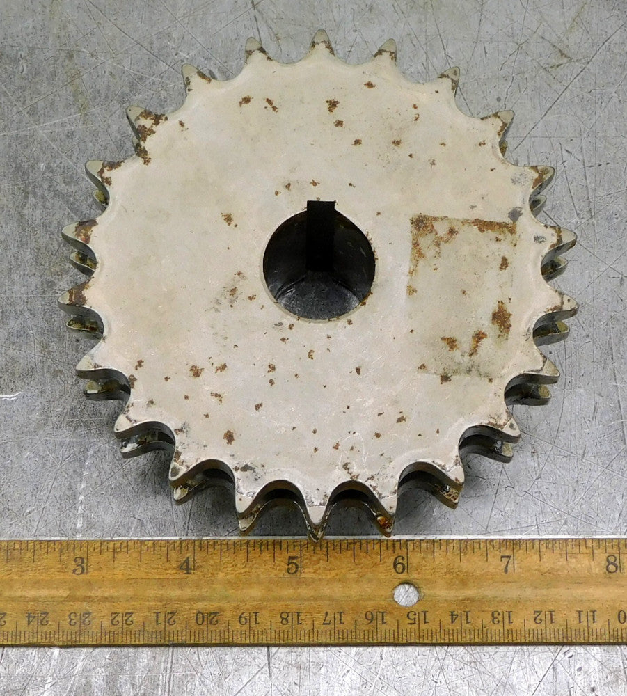 Martin D50B22H Double Roller Chain Sprocket #50 22 Teeth 1" Bore Keyed