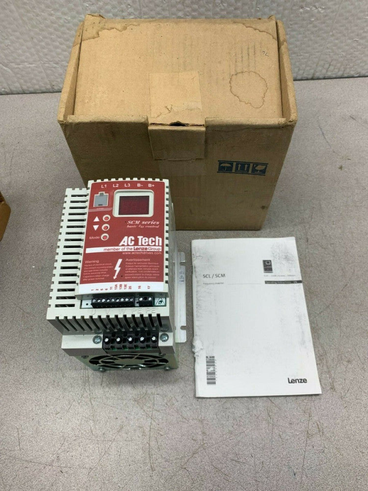 NEW IN BOX LENZE AC TECH VARIABLE SPEED 5HP DRIVE SM450