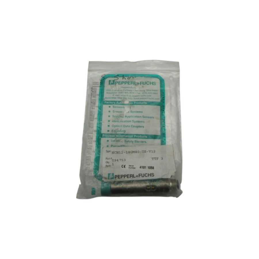 PEPPERL+FUCHS NCN12-18GM80-US-V12 094753 NSMP