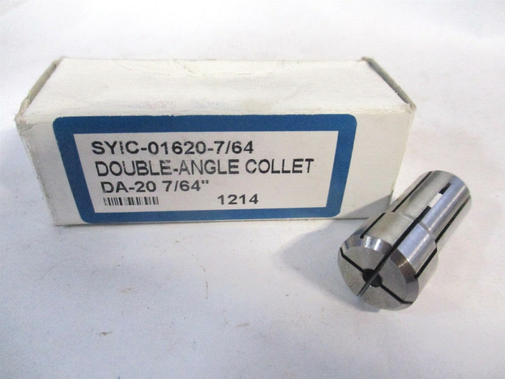 (SYIC-01620-7/64) 7/64" x .1214 DA-20 Double-Angle Collet 