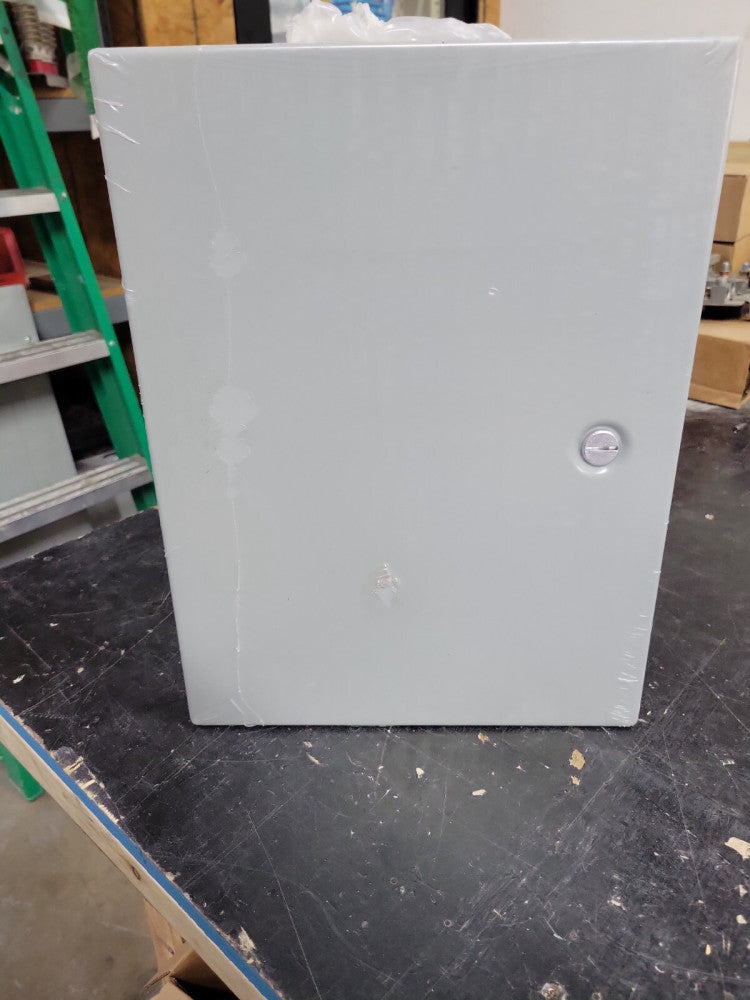 HOFFMAN A16N12ALP MEDIUM STEEL NEMA 1 ENCLOSURE 16" X 12" 6.62" GREY