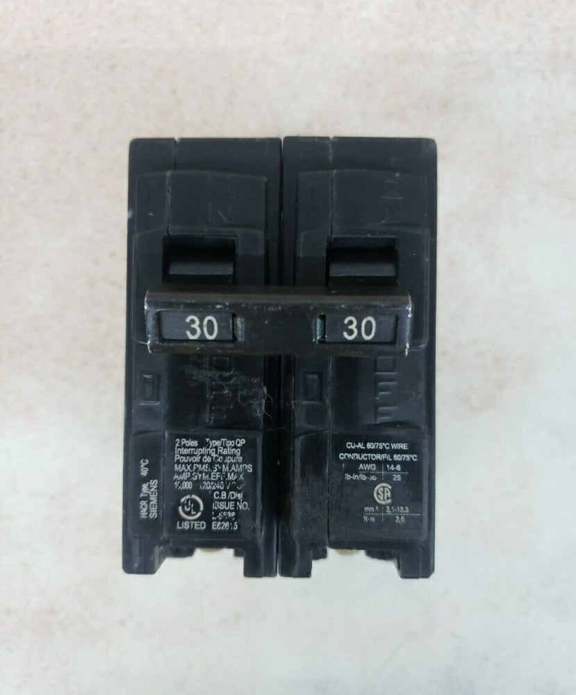 NEW SIEMENS Q230 CIRCUIT BREAKER, 120/240-VOLT, 2-POLE, 30-AMP,