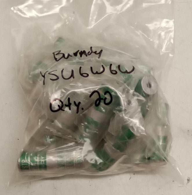 Burndy YSU6W6W Straight Connector Compression Coupler (Lot Of 20)