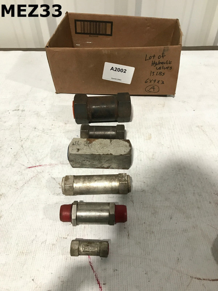 Vickers/Misc 1" / 3/4" / 1/4" Various Pressure Hydraulic Check Valves -Lot of 6 