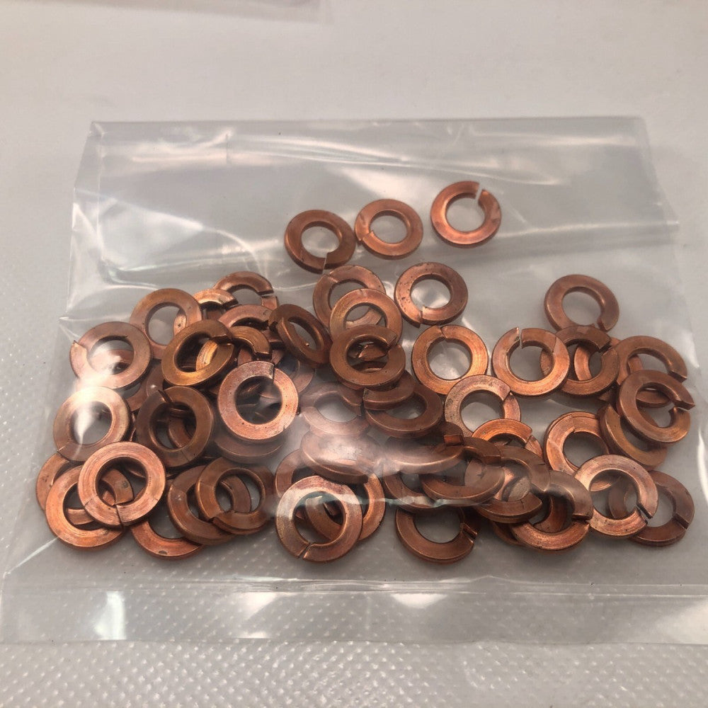 1/4"  COPPER CLAD Lock Washers TELCOM GRADE (Bag of 50)  NEW
