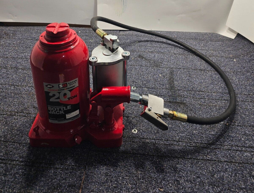 American Forge Foundry Air Hydraulic Bottle Jack 5620SD 20 Ton Max Lift 20 5/8"