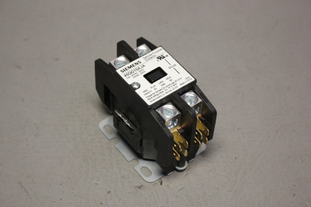 UNUSED SIEMENS 45GG10AJA DEFINITE PURPOSE CONTACTOR