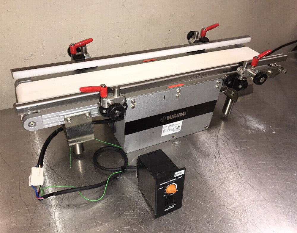 MISUMI SV Series Flat Belt Conveyor, Center Drive, 2-Groove Frame