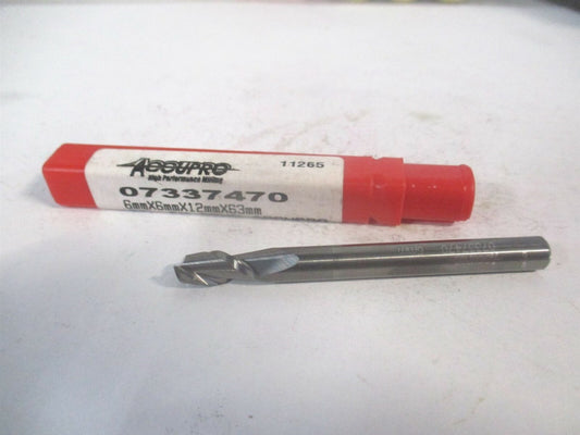 (12181626) 6mm x 12mm x 6mm x 63mm OAL 2 Flute Solid Carbide Square End Mill 