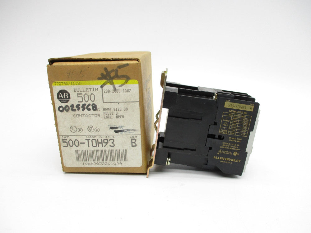 ALLEN BRADLEY 500-TOH93 SER. B 200-208V (BR/YL) NSMP