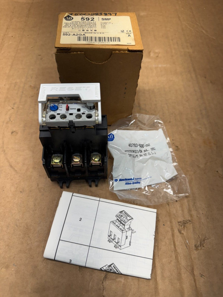 NEW IN BOX ALLEN-BRADLEY SMP OVERLOAD RELAY 592-A2GA SERIES A
