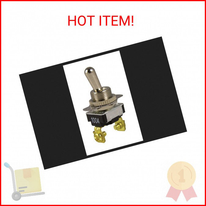 Gardner Bender GSW-17 Electrical Toggle Switch, SPST, ON-OFF, 6 A/120V AC, Screw
