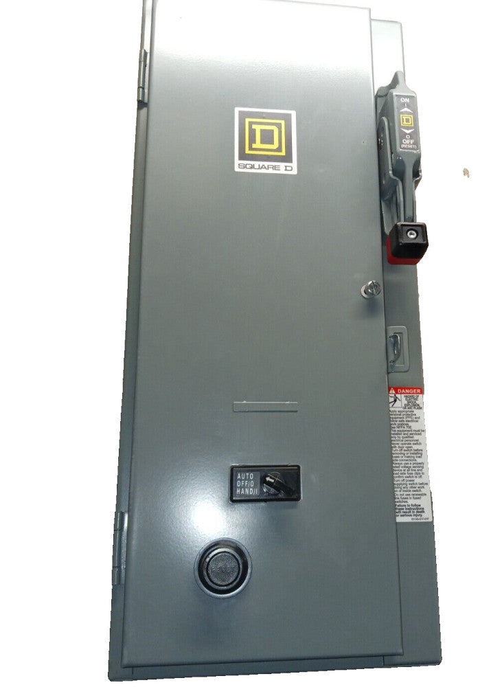 NEW SQUARE D 8538SBG63V80CFF4T COMBO MOTOR STARTER SIZE 0 FUSIBLE 30 AMP 1 PHASE