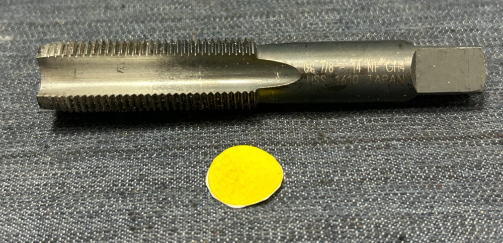 OSG STRAIGHT PLUG TAP 7/8"-14 NF GH4 HSS 1610   4-3/4" OAL