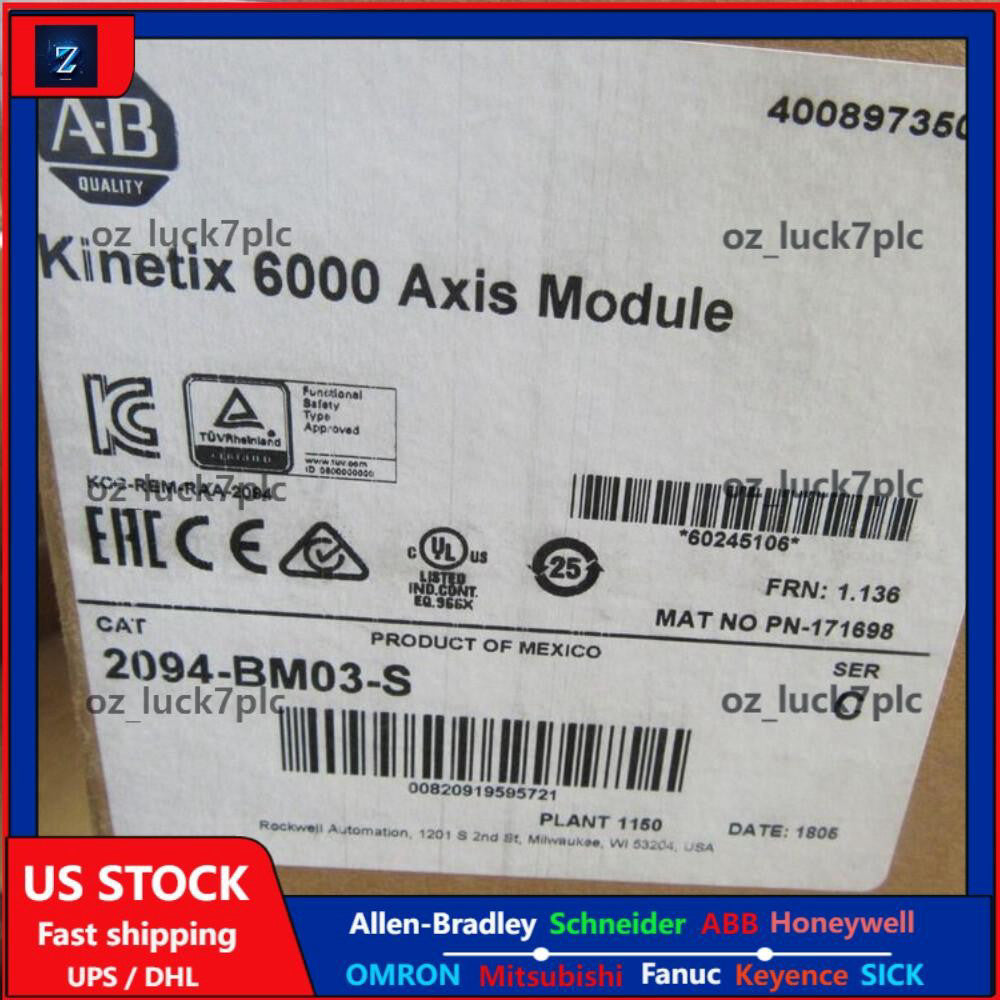 Allen-Bradley AB 2094-BM03-S servo drive kinetix 6000 axis module  US Free Tax