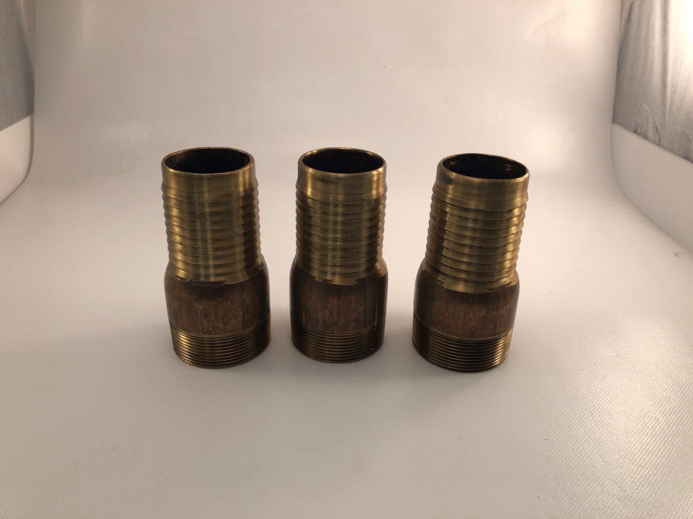 2” Hose ID x 2” MPT BRASS Hose Barb For gas air. *NEW*