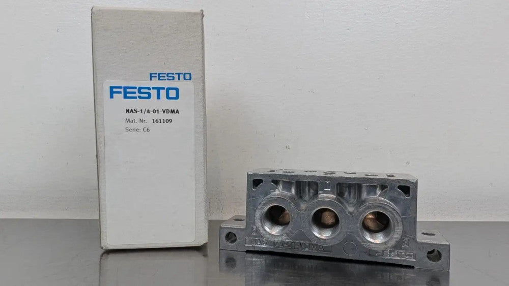 Festo NAS-1/4-01-VDMA Manifold Sub-Base 161109 Ser C6