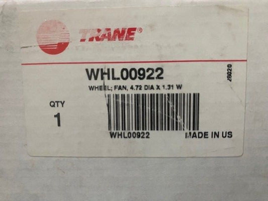 4.72" x 1.31" Fan Wheel, WHL00922 - Trane