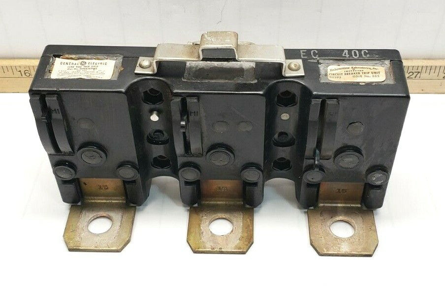 GENERAL ELECTRIC TYPE TKM 600 AMP TRIP UNIT 3 POLE 600 VAC TKM836T600