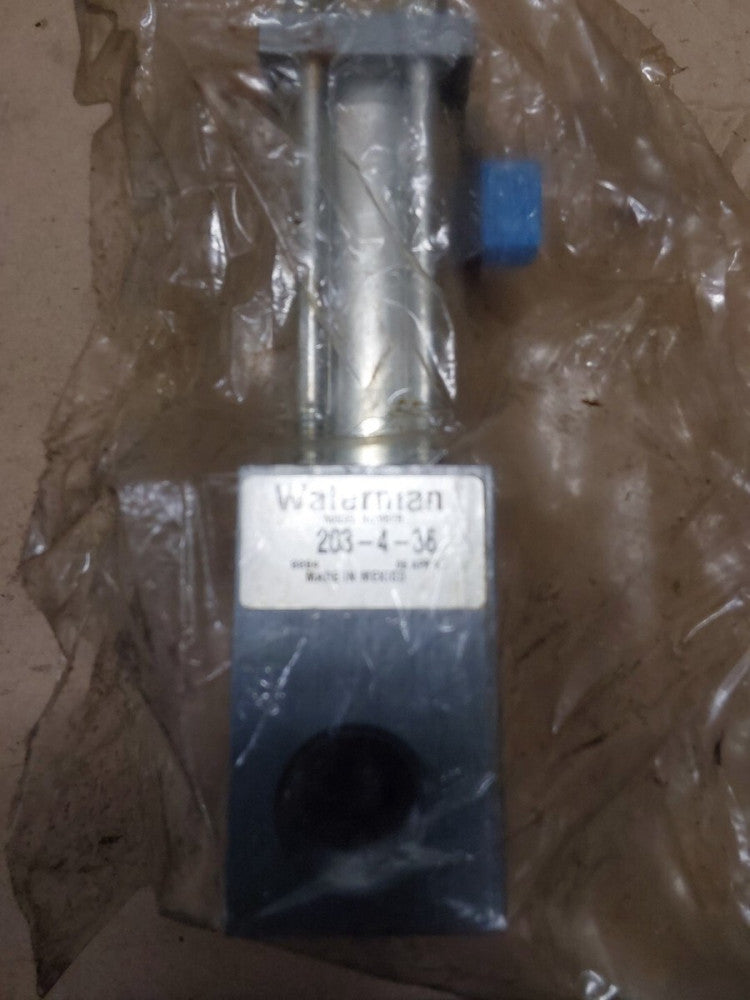 NOS Waterman Parker-Hannifin Solenoid Valve 203-4-36 Factory Sealed E115