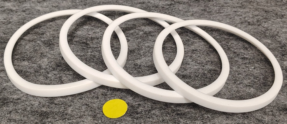 UNBRANDED 3-1/2" ID TEFLON GASKET RINGS ***LOT OF 4****