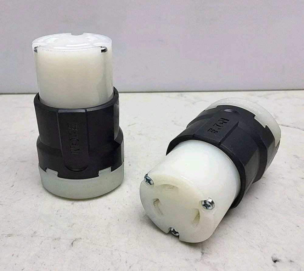 2 Pack Eaton Arrow Hart AHL2530C Ultra Grip Locking Connector Plug 30A 240 Vac