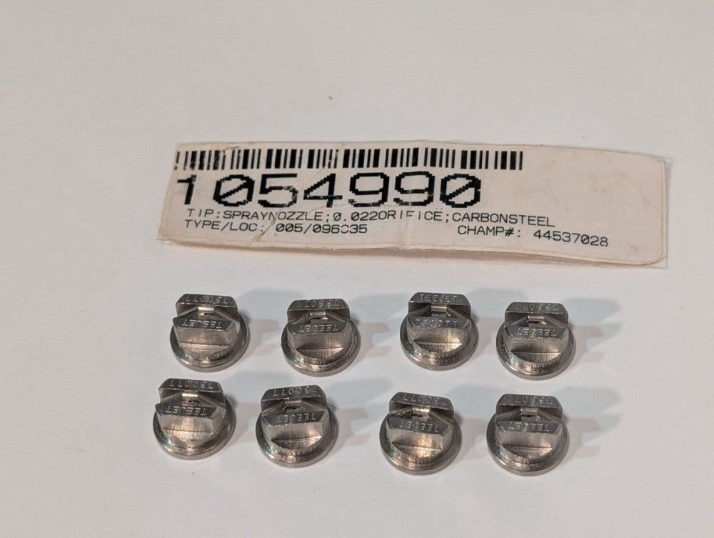 Pack of 8 - TeeJet TP730077-SS Stainless Steel Flat Fan Spray Tip 73°, 730077