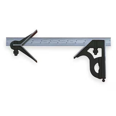 Starrett C33hc-6-4R Combination Set,6In,3Pc,Blk Smooth