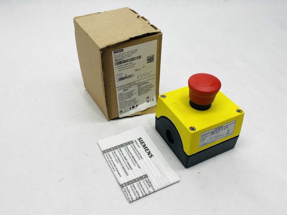 Siemens 3SU1801-0NB00-2AA2 Heavy Duty Aluminum Enclosure With E-Stop