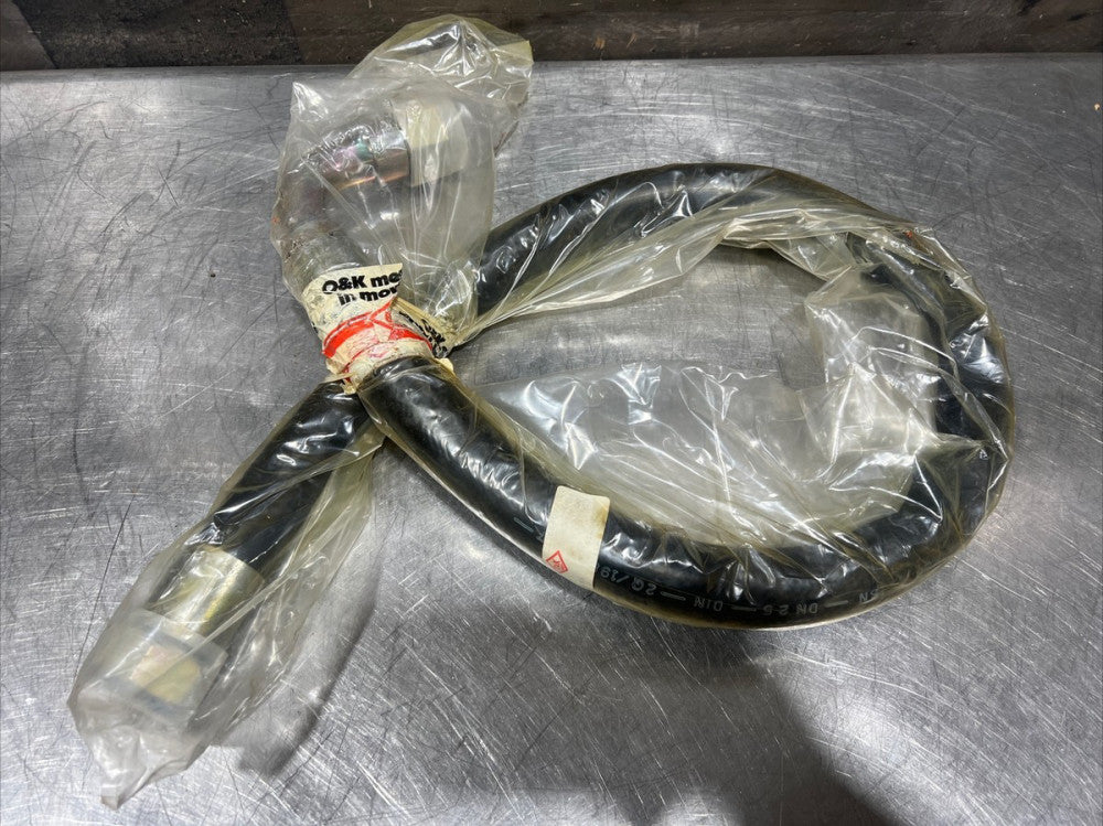 O & K 4166092 Rubber Coated Hydraulic Hose Nos Surplus