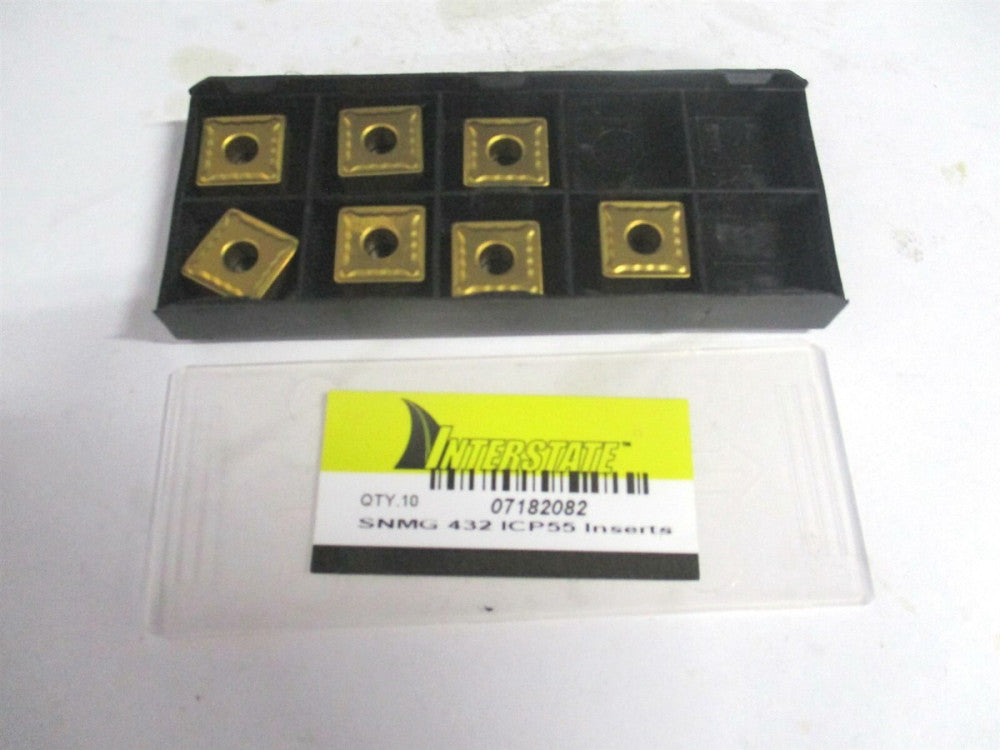(40624) SNMG432 TCN55 1/2" x 1/32" x 3/16" Carbide Turning Insert - Pack of 7