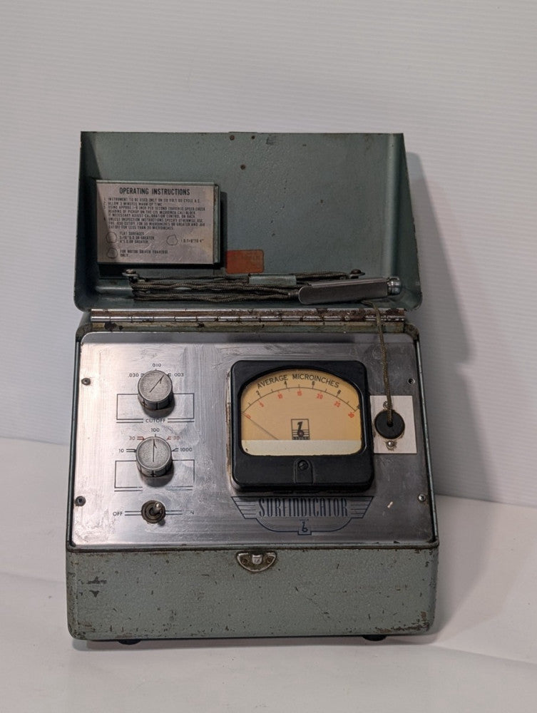 Brush Electronics BL-110 Surfindicator Microinches Probe Meter, 115v @ 50/60Hz
