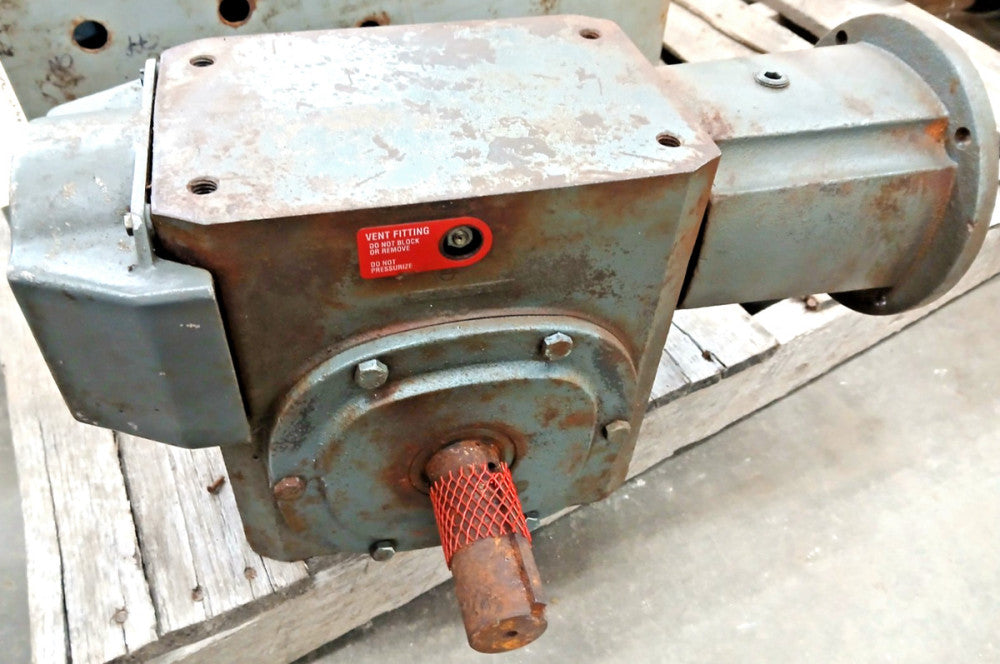 BALDOR LF-932-60B5-G RIGHT ANGLE SPEED WORM GEAR REDUCER RATIO 60:1 HP 1.54