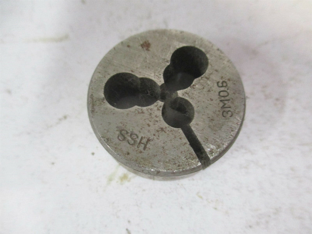 3M-0.6 x 1" High Speed Steel Adjustable Round Screw Die 