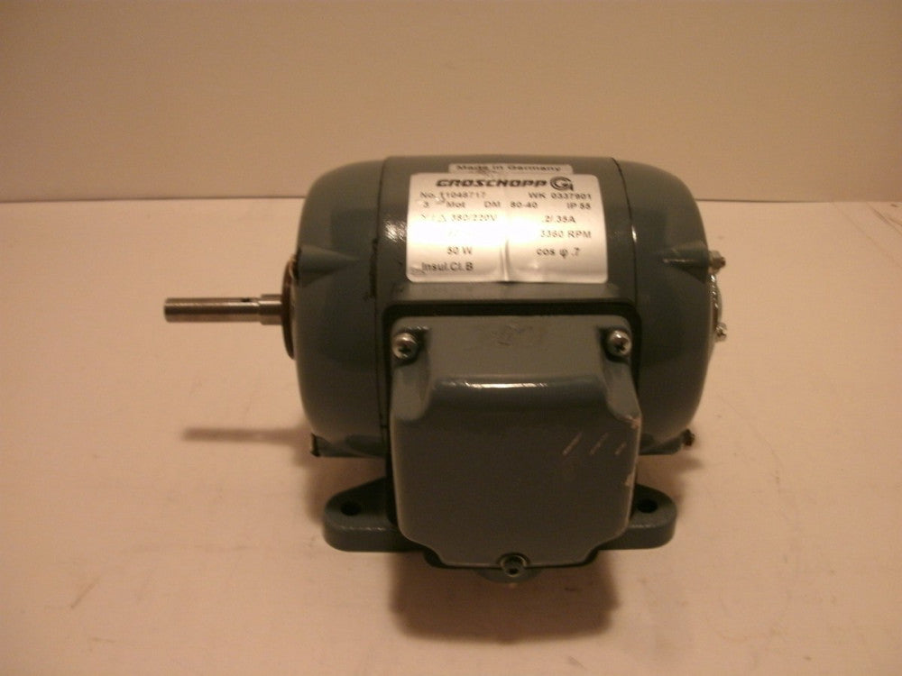 GROSCHOPP WK 0337901 MOTOR .2/.35A 33600 RPM 380/220V 60 HZ 50 W NEW NO BOX