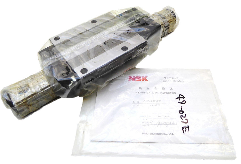 NSK  LA45HLG05K6Z4   Linear Guide Block and 375mm rail  LA45 45mm  NEW