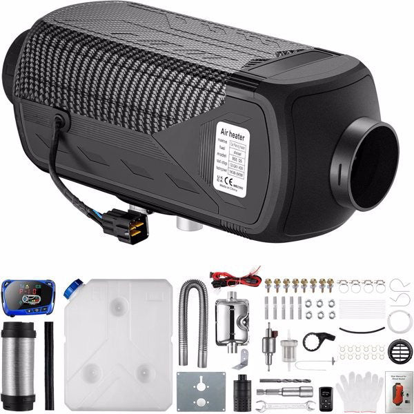 Diesel Heater 8KW 12V-24V Portable Diesel Air Heater with Muffler, Remote Contro