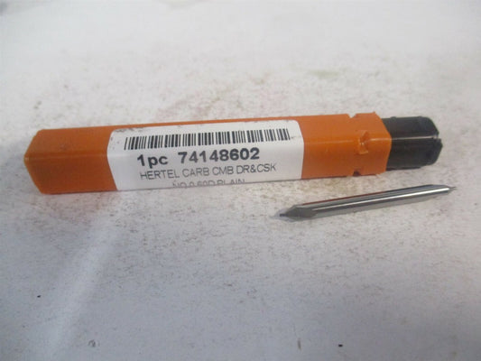 (300-001002) #0 60° 1/8" x 1-1/4" OAL Solid Carbide Combo Drill & Countersink 