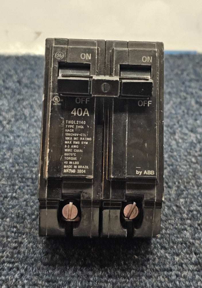 (QTY 3) GE ABB THQL2140 : Double-Pole Homes Electrical Circuit Breaker Switch