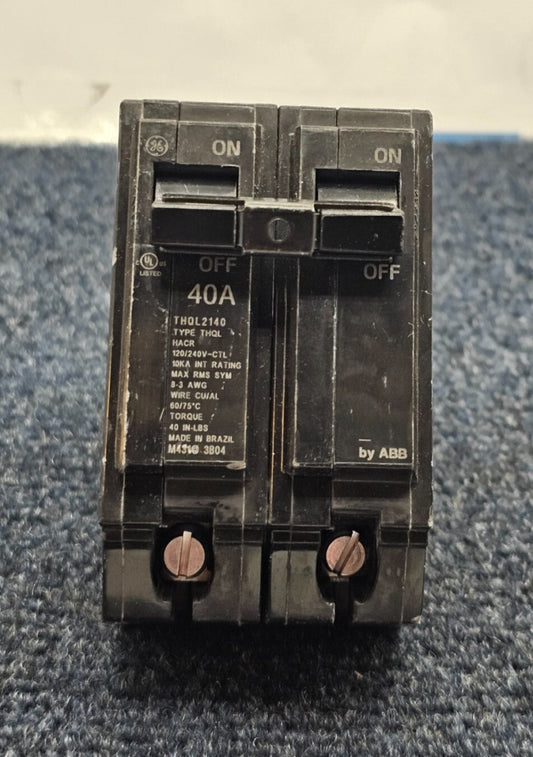 (QTY 3) GE ABB THQL2140 : Double-Pole Homes Electrical Circuit Breaker Switch