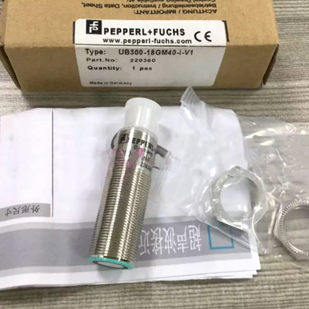  One Brand New PepperL+Fuchs ultrasonic sensor UB300-18GM40-I-V1