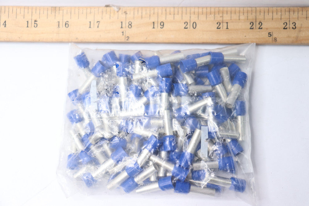 (100-Pk) American Electrical Inc. Wire Ferrule Connector DIN 6 AWG Blue 11181160