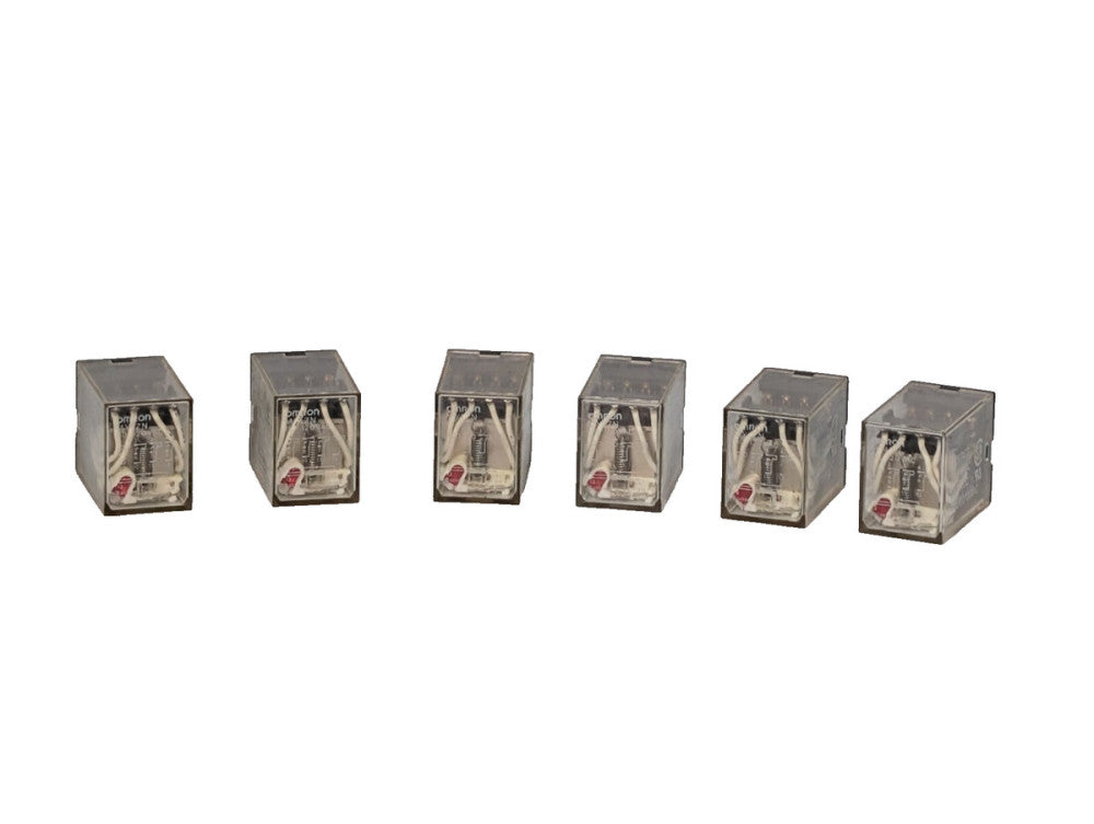 Lot of 6: Omron MY4ZN General Purpose Contact Relays, 110/120VAC, 14 Pin