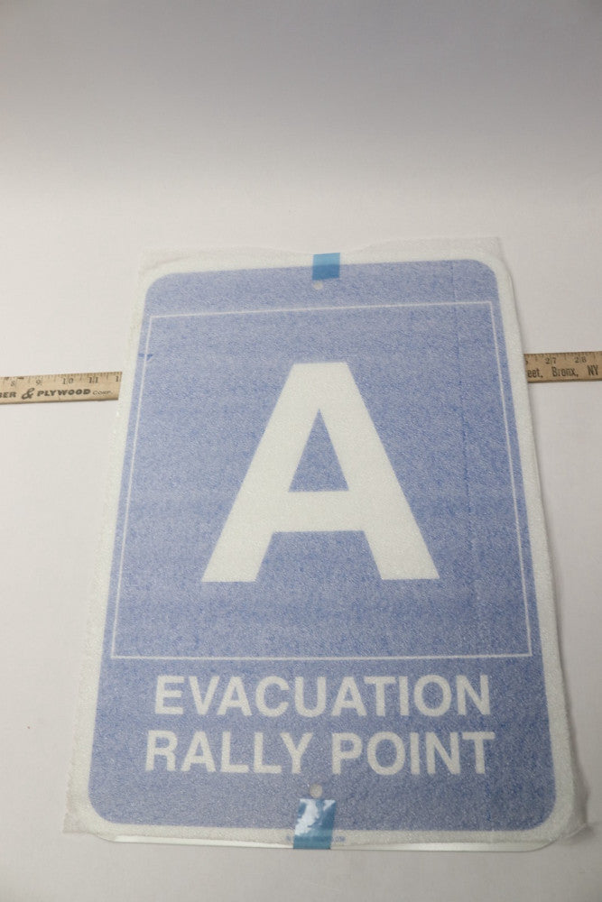 Brady Evacuation Rally Point "A" 14 x 20" - Y353516