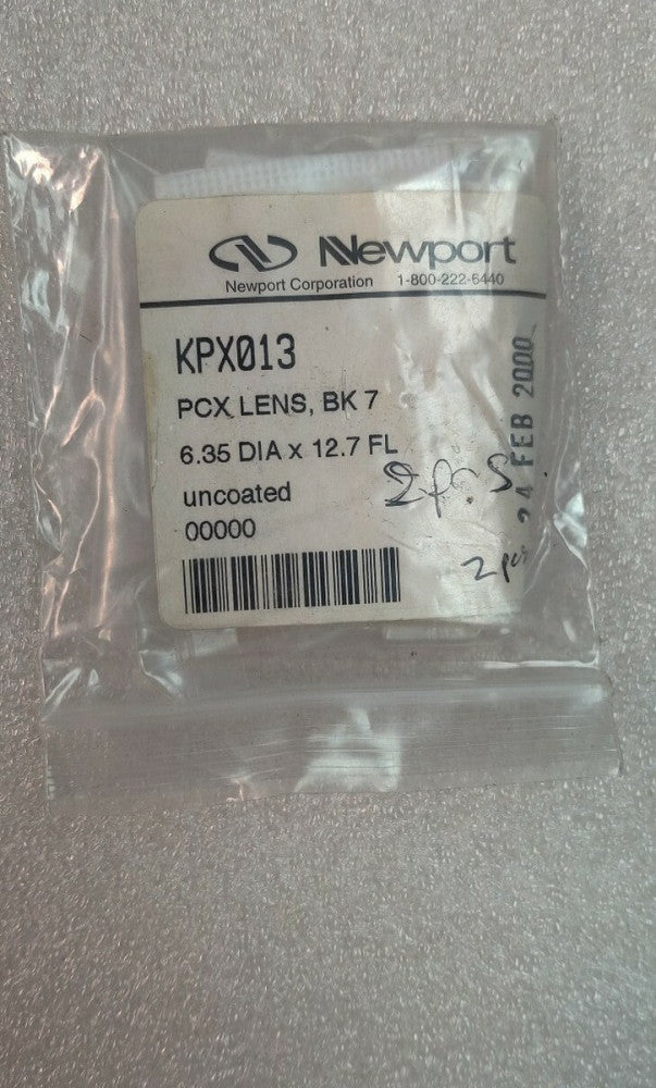 NEWPORT KPX013 PCX Lens, BK 76.35 DIA x 12.7 FL New