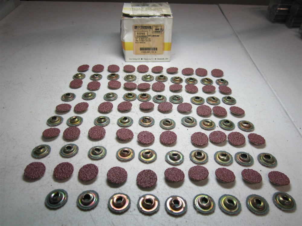 Standard Abrasives (522102) 3/4" 36 Grit Alum Oxide Quick Change Disc - Qty 99